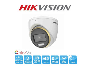 Video Camera HIKVISION 2MP HD-TVI ColorVu DS-2CE70DF3T-MFS